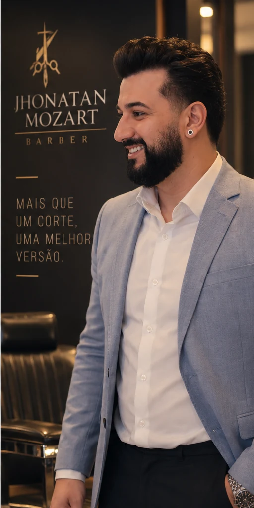 Jhonatan Mozart em ambiente profissional